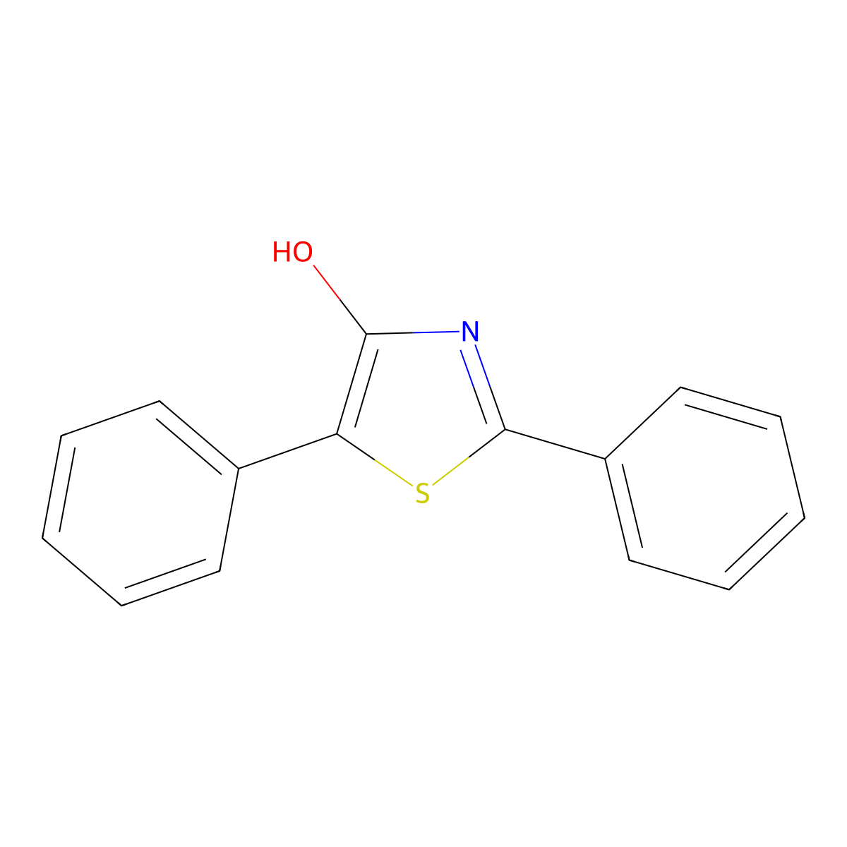 2,5-Diphenyl-1,3-thiazol-4-ol molecular structure, CAS 59484-42-3