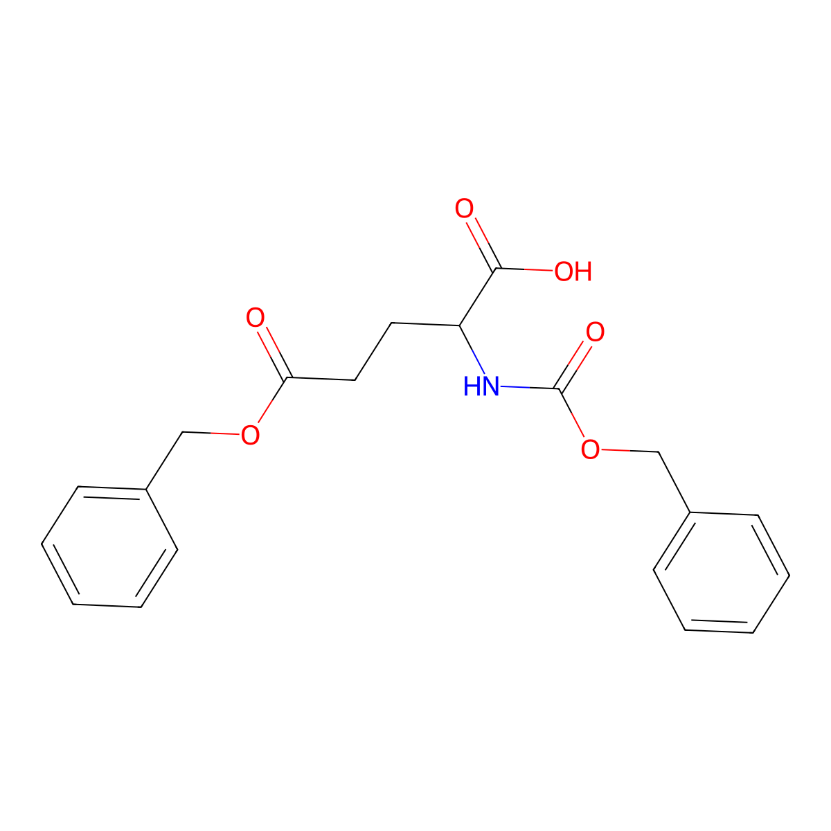 z-d-Glu(obzl)-oh molecular structure, CAS 59486-73-6