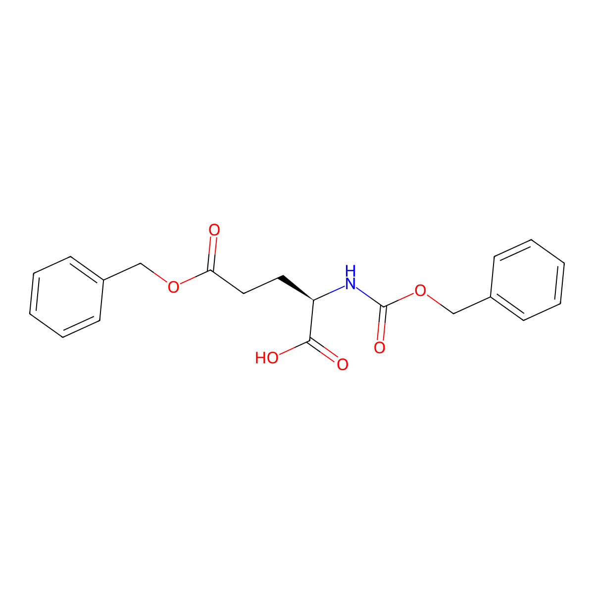 z-d-Glu(obzl)-oh molecular structure, CAS 59486-73-6