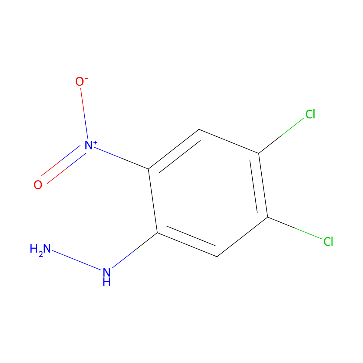 (4,5-Dichloro-2-nitrophenyl)hydrazine molecular structure, CAS 59488-35-6