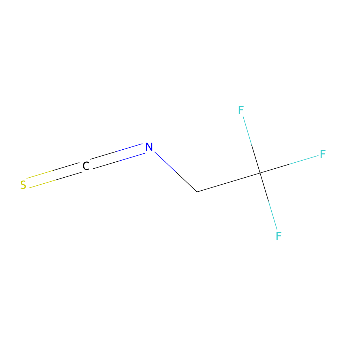 1,1,1-Trifluoro-2-isothiocyanatoethane molecular structure, CAS 59488-39-0