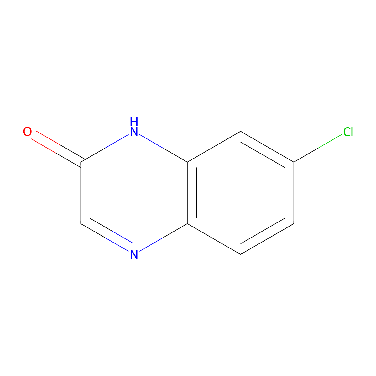 7-Chloro-1,2-dihydroquinoxalin-2-one molecular structure, CAS 59489-30-4