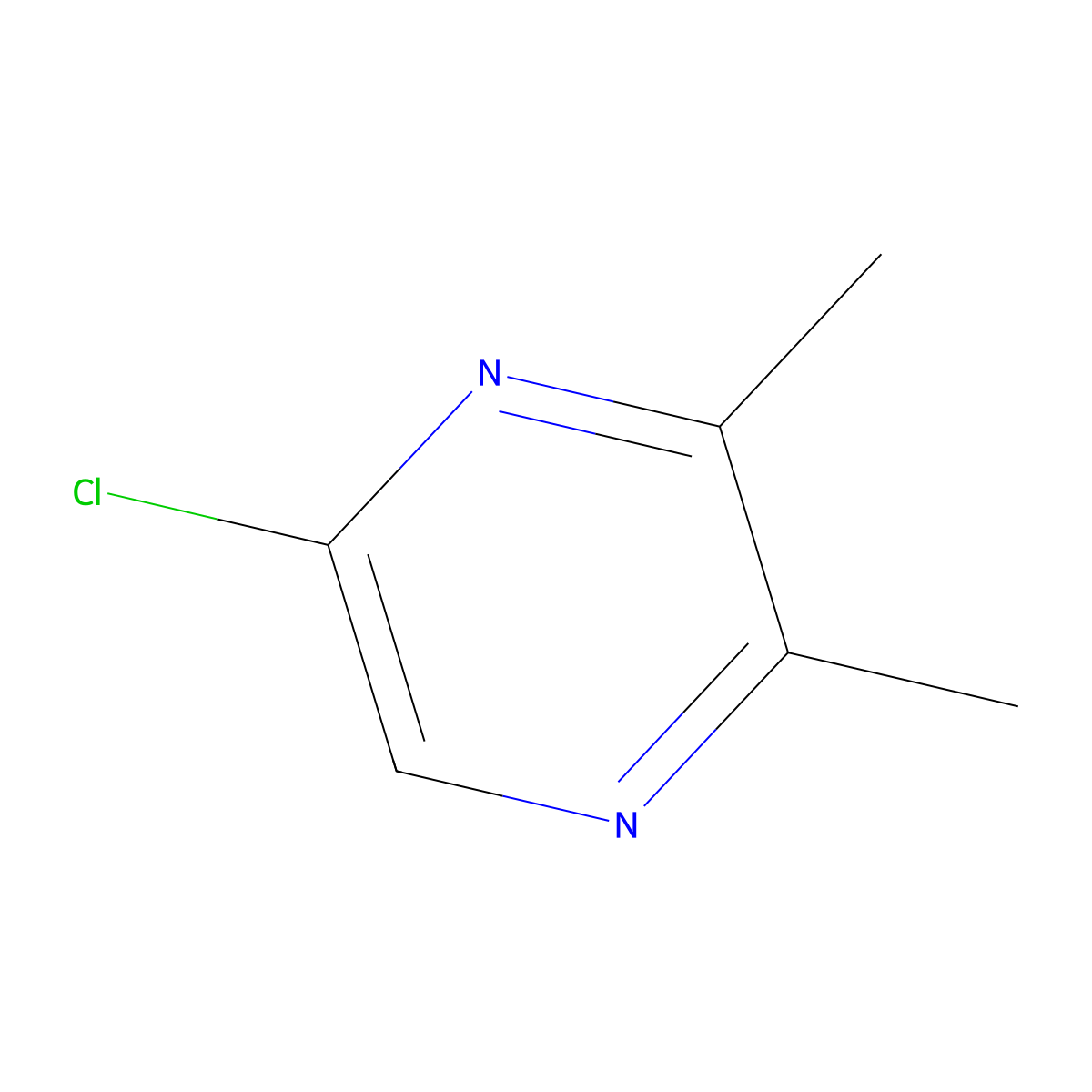 5-Chloro-2,3-dimethylpyrazine molecular structure, CAS 59489-32-6