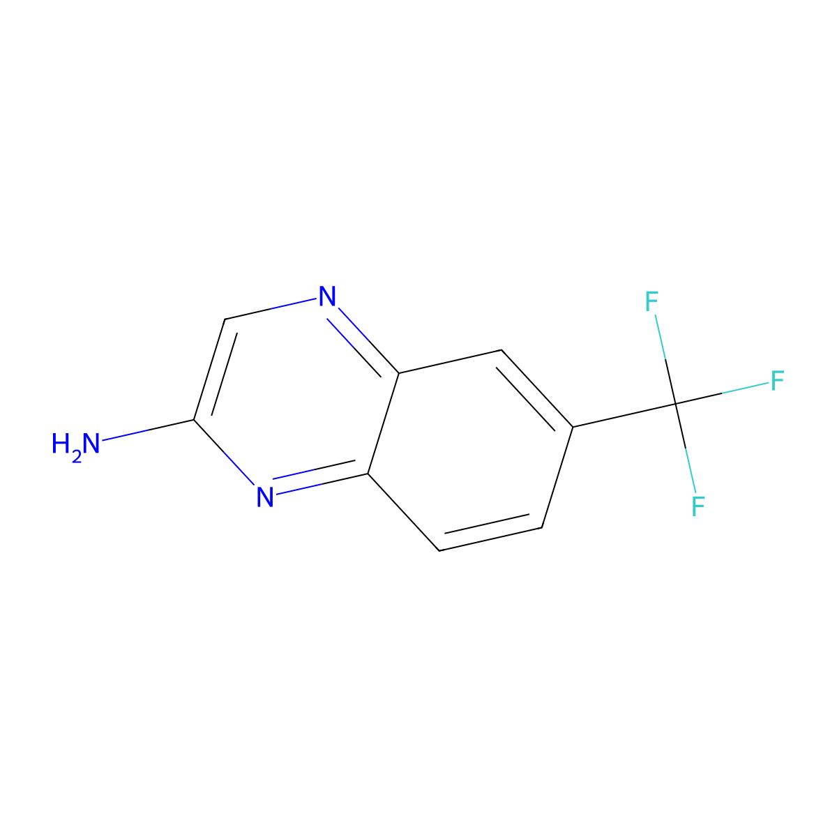 6-(Trifluoromethyl)quinoxalin-2-amine molecular structure, CAS 59489-40-6