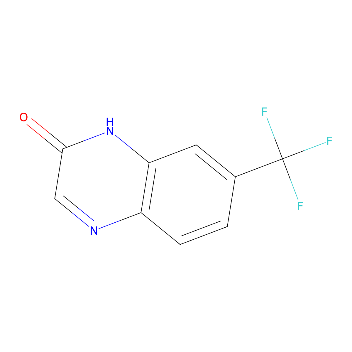 7-(Trifluoromethyl)quinoxalin-2(1H)-one molecular structure, CAS 59489-41-7