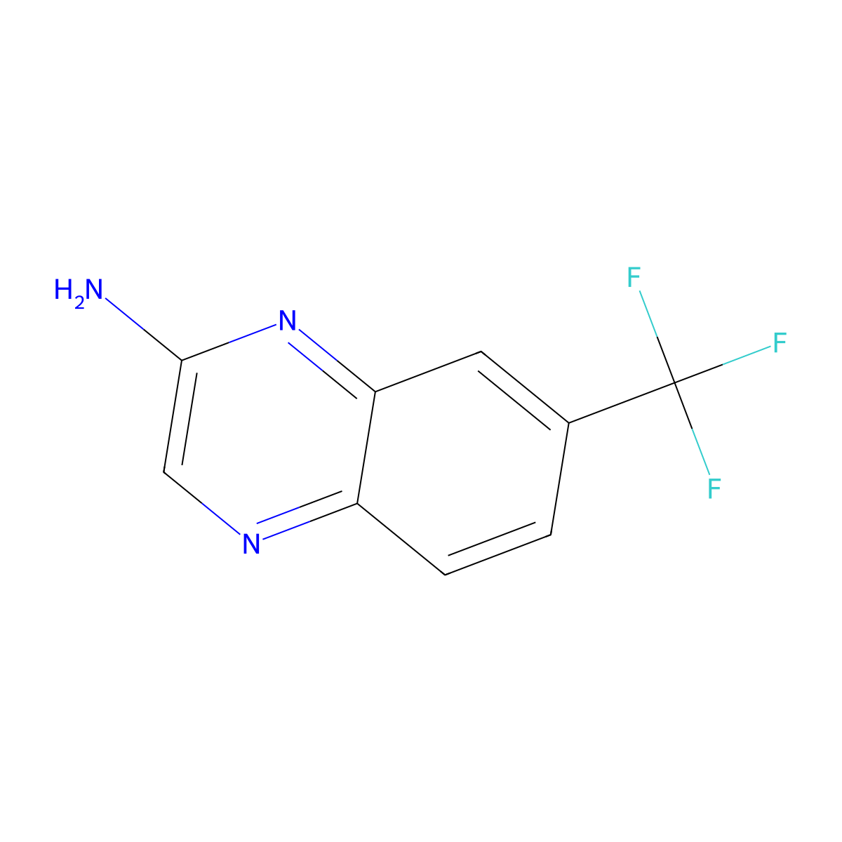 7-(Trifluoromethyl)quinoxalin-2-amine molecular structure, CAS 59489-42-8