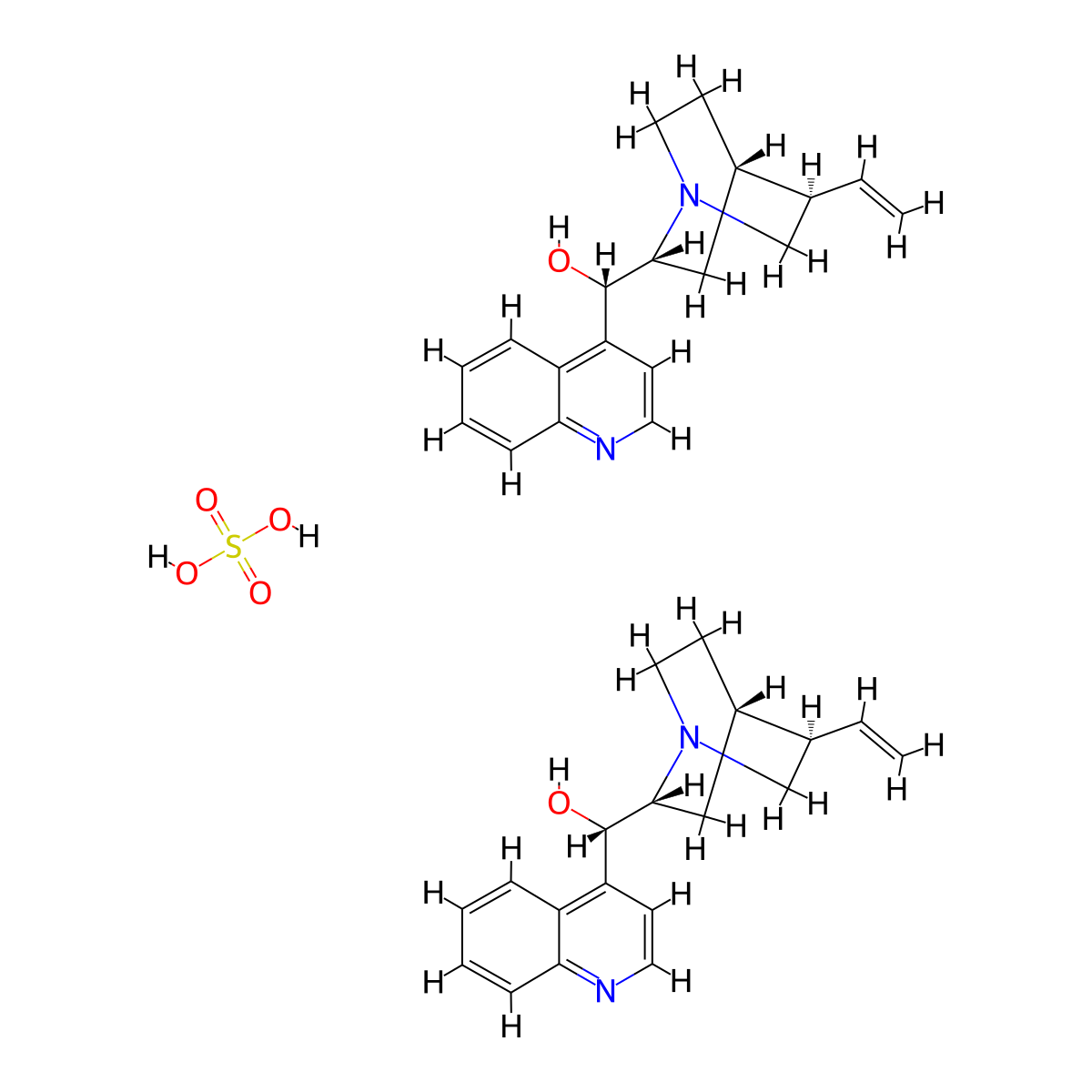 Cinchonine Sulfate molecular structure, CAS 5949-16-6
