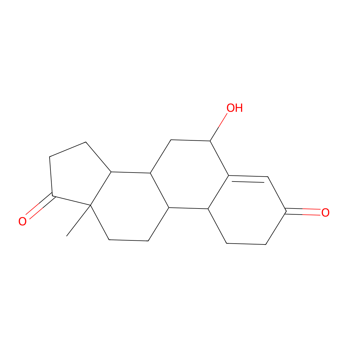 6 Beta-hydroxyestr-4-ene-3,17-dione molecular structure, CAS 5949-49-5