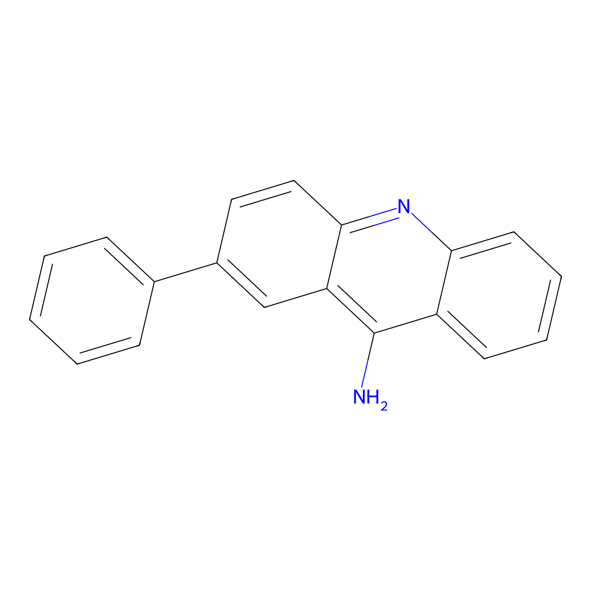 Acridine, 9-amino-2-phenyl- molecular structure, CAS 5949-66-6