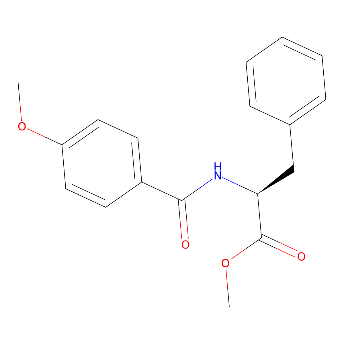 N-(4-Methoxybenzoyl)-L-phenylalanine methyl ester molecular structure, CAS 59490-36-7