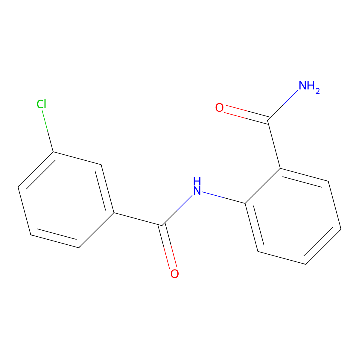 2-[(3-Chlorobenzoyl)amino]benzamide molecular structure, CAS 59491-01-9
