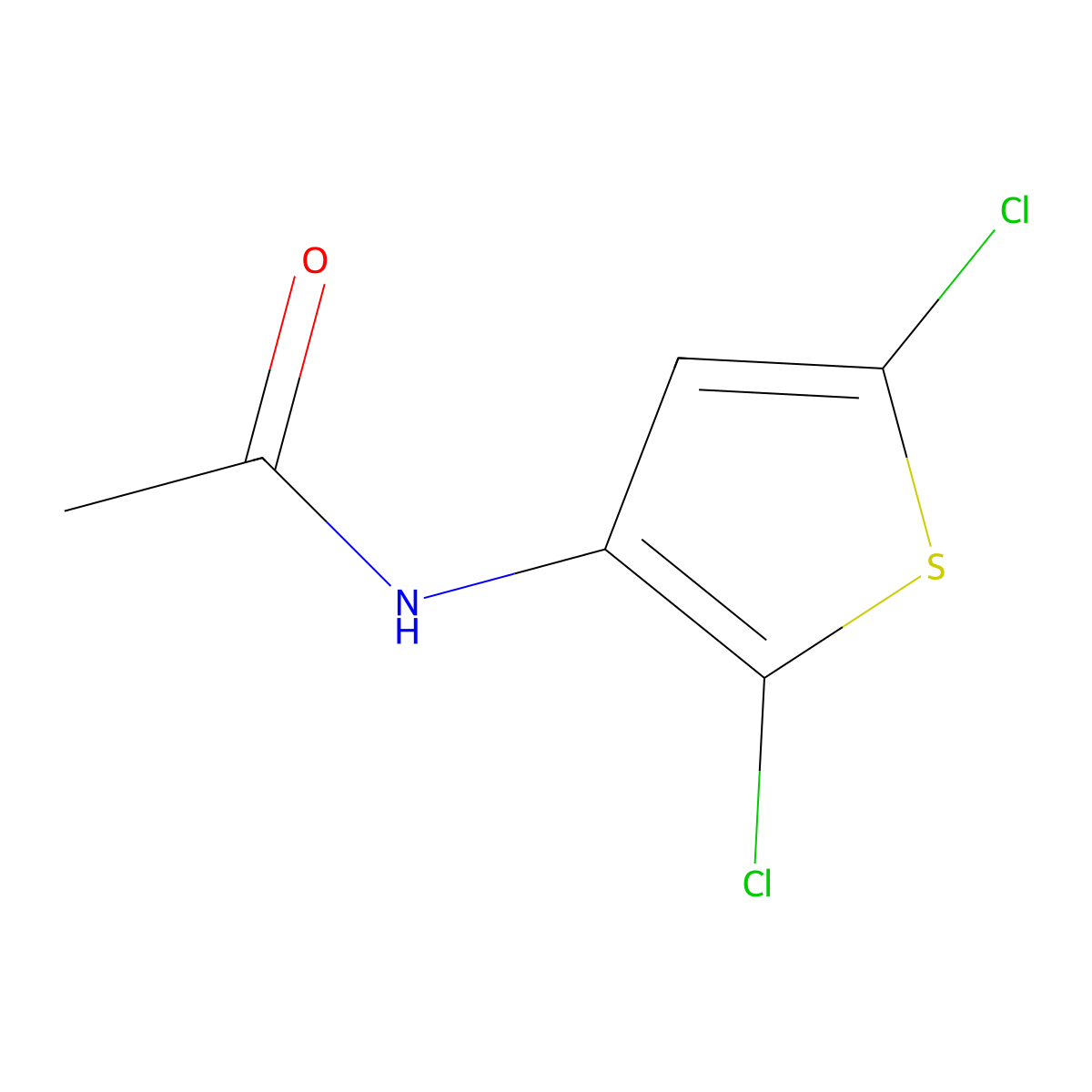 N-(2,5-dichloro-3-thienyl)acetamide molecular structure, CAS 59491-11-1