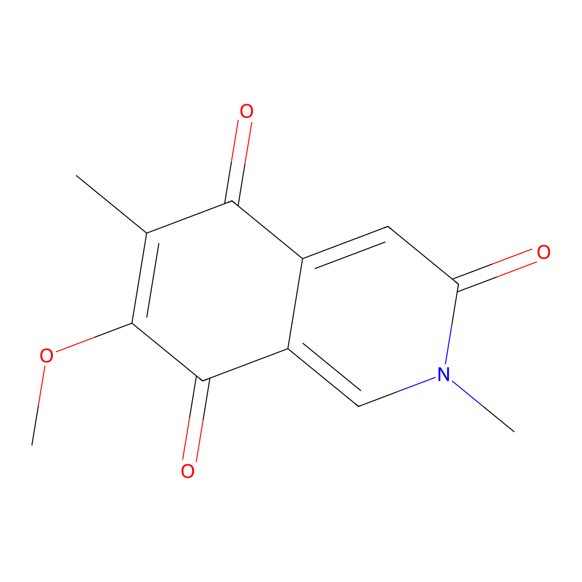 7-Methoxy-2,6-dimethyl-3,5,8(2H)-isoquinolinetrione molecular structure, CAS 59493-94-6