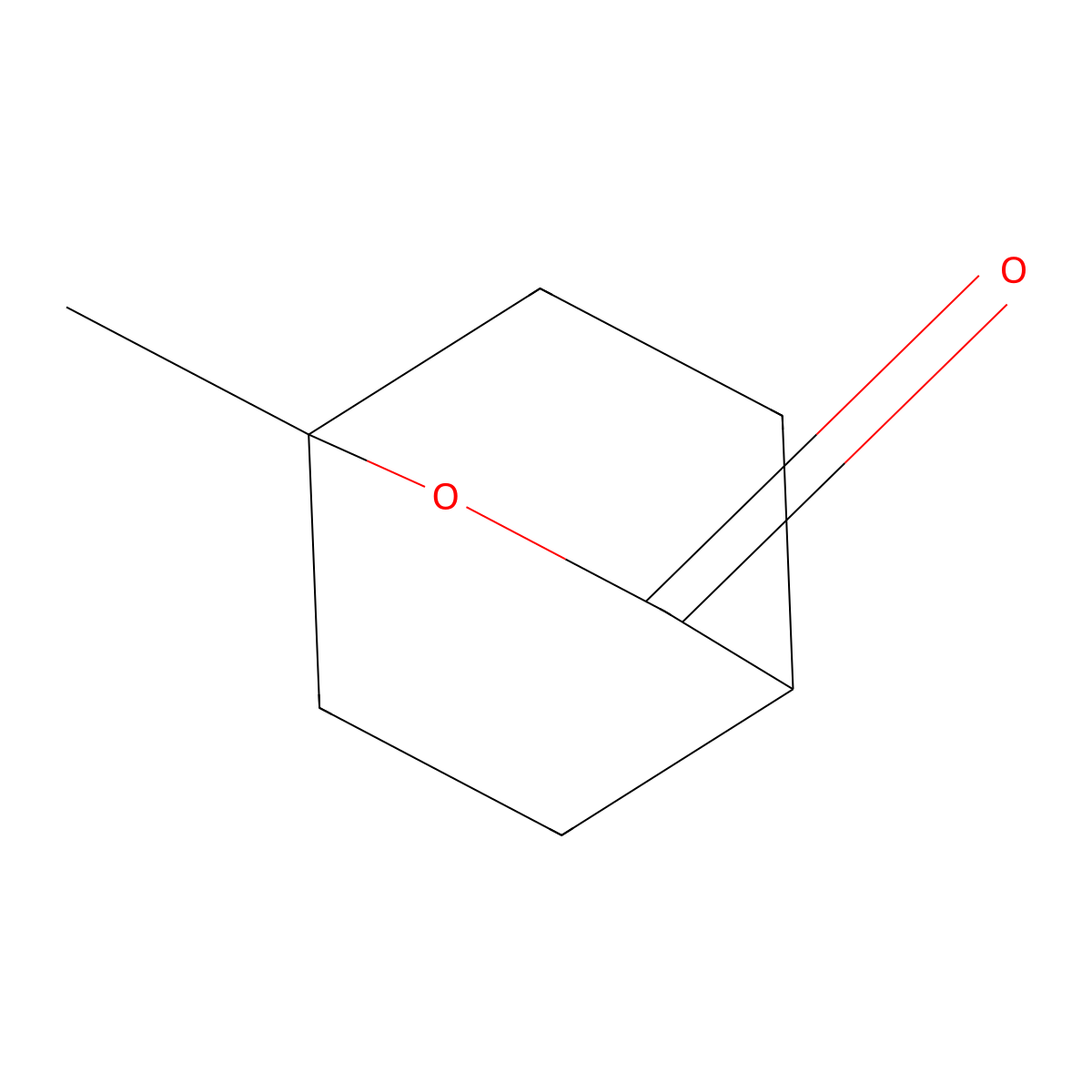 1-Methyl-2-oxabicyclo[2.2.2]octan-3-one molecular structure, CAS 59498-98-5