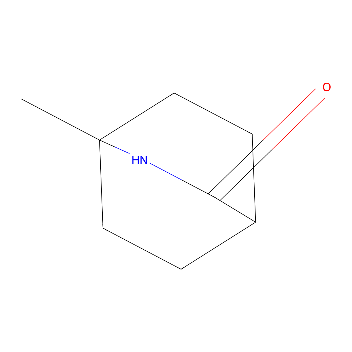 1-Methyl-2-azabicyclo[2.2.2]octan-3-one molecular structure, CAS 59498-99-6