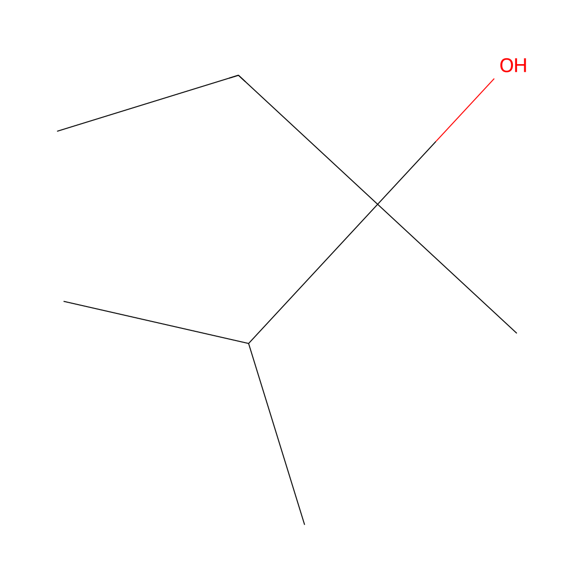 2,3-Dimethylpentan-3-ol molecular structure, CAS 595-41-5