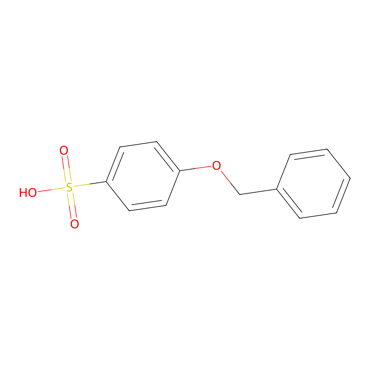 4-(Benzyloxy)benzenesulfonic acid molecular structure, CAS 5950-16-3