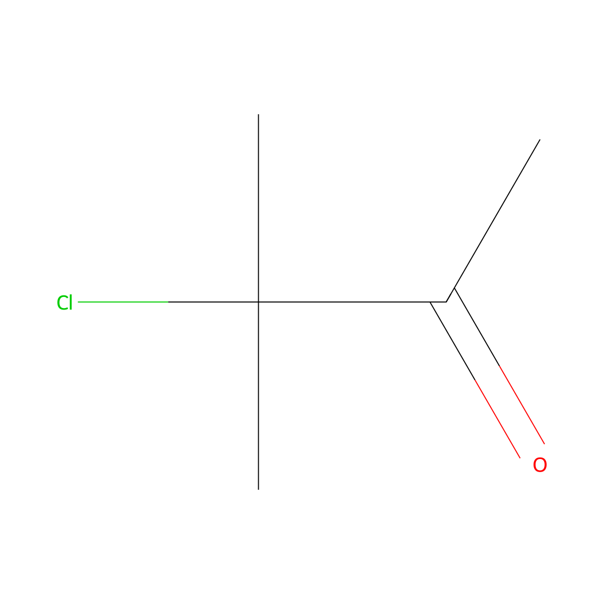 2-Butanone, 3-chloro-3-methyl- molecular structure, CAS 5950-19-6