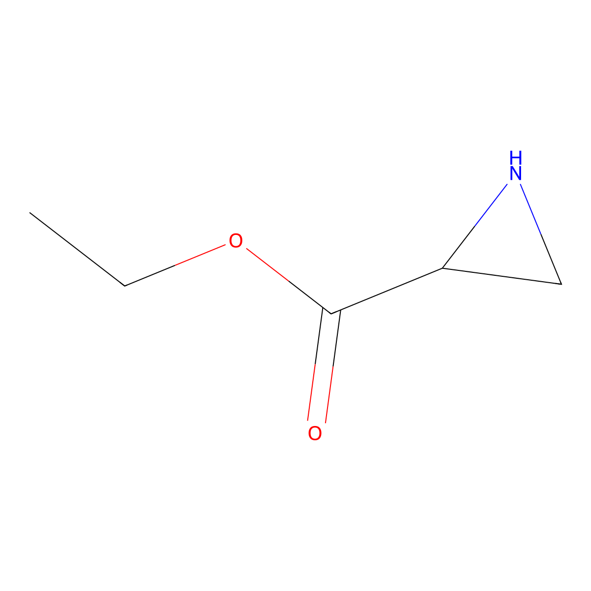 Ethyl aziridine-2-carboxylate molecular structure, CAS 5950-36-7