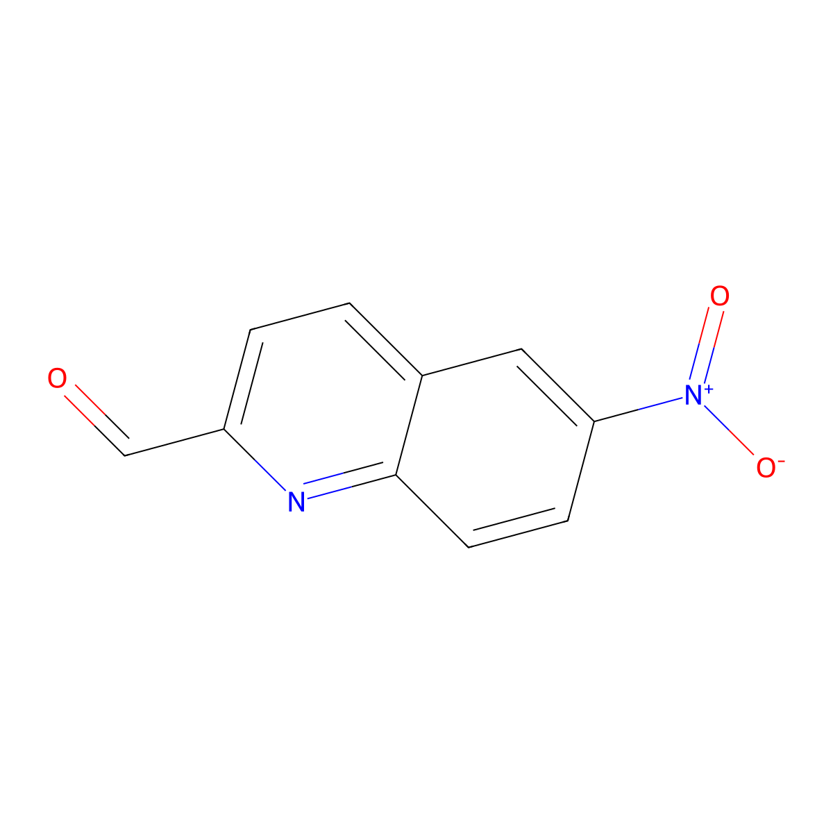 6-Nitroquinoline-2-carbaldehyde molecular structure, CAS 59500-67-3