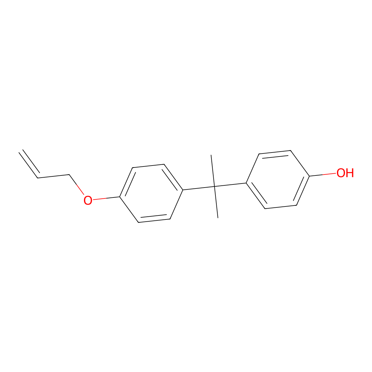 4-(2-(4-(Allyloxy)phenyl)propan-2-yl)phenol molecular structure, CAS 59501-41-6
