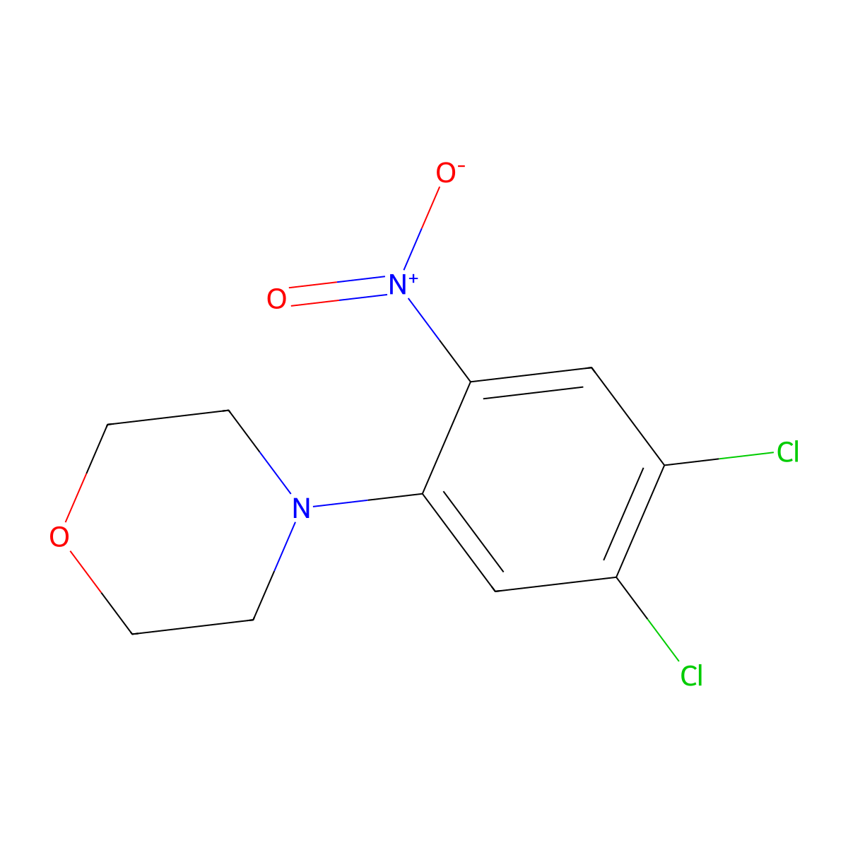 4-(4,5-Dichloro-2-nitrophenyl)morpholine molecular structure, CAS 59504-38-0