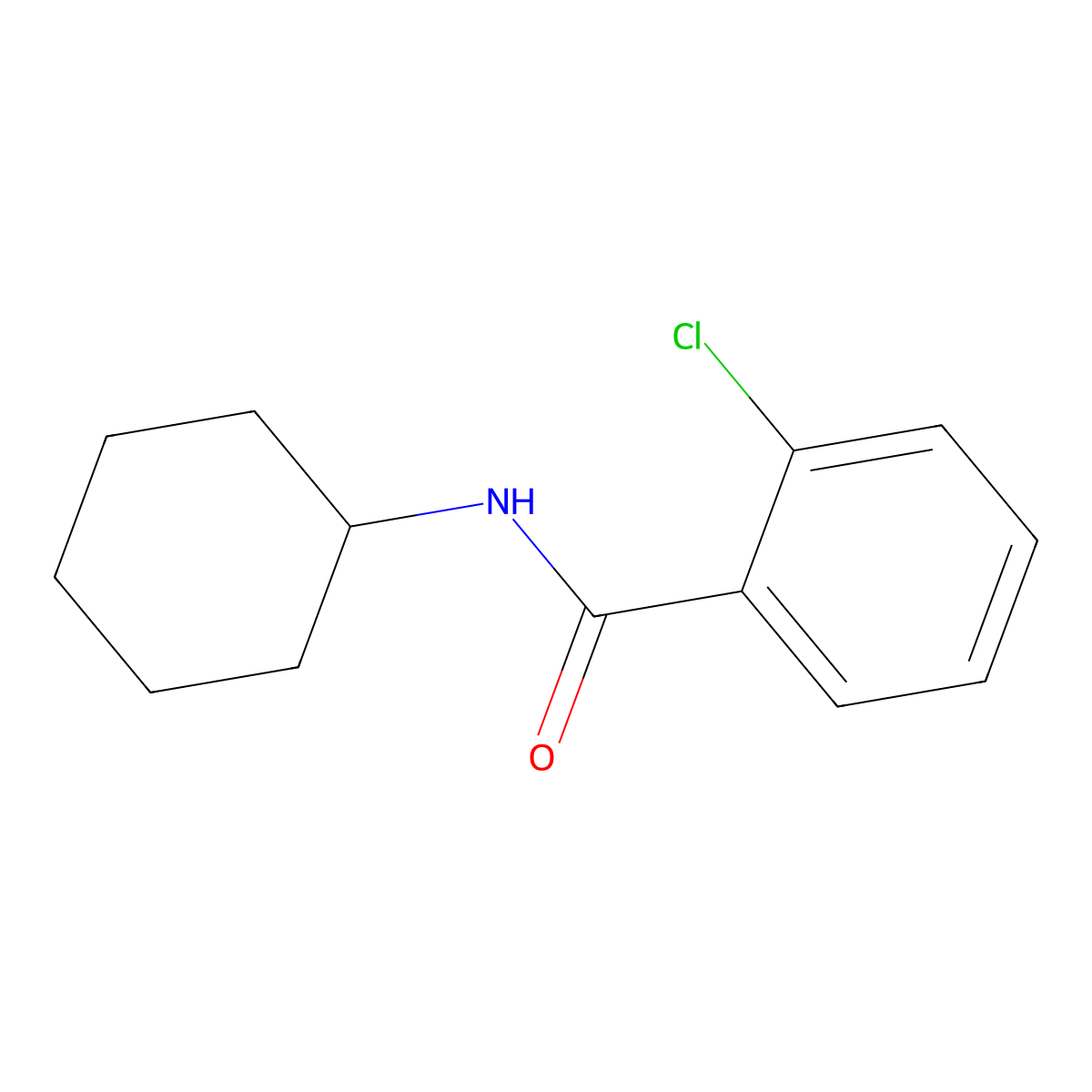 2-chloro-N-cyclohexylbenzamide molecular structure, CAS 59507-54-9