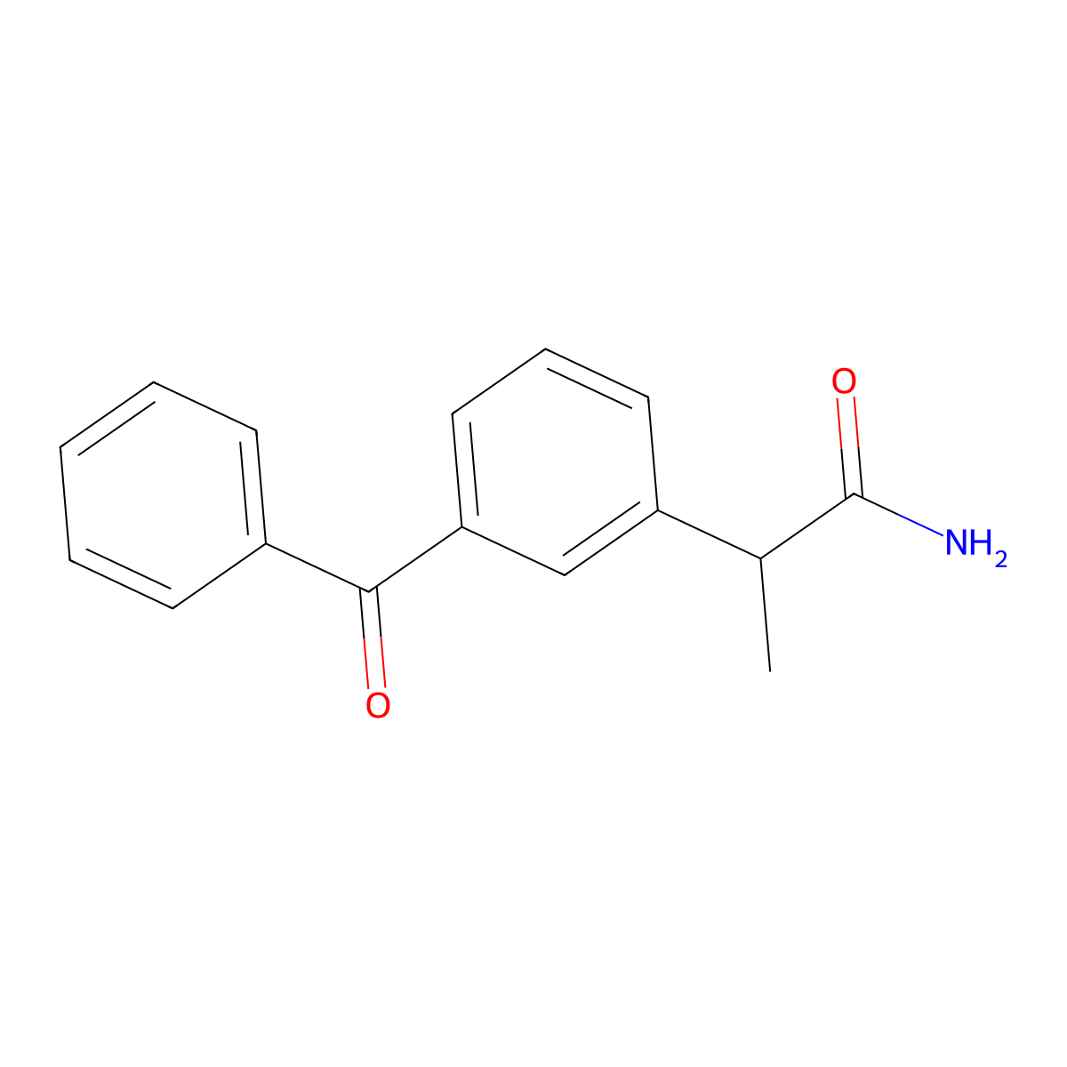 Ketoprofen amide molecular structure, CAS 59512-16-2
