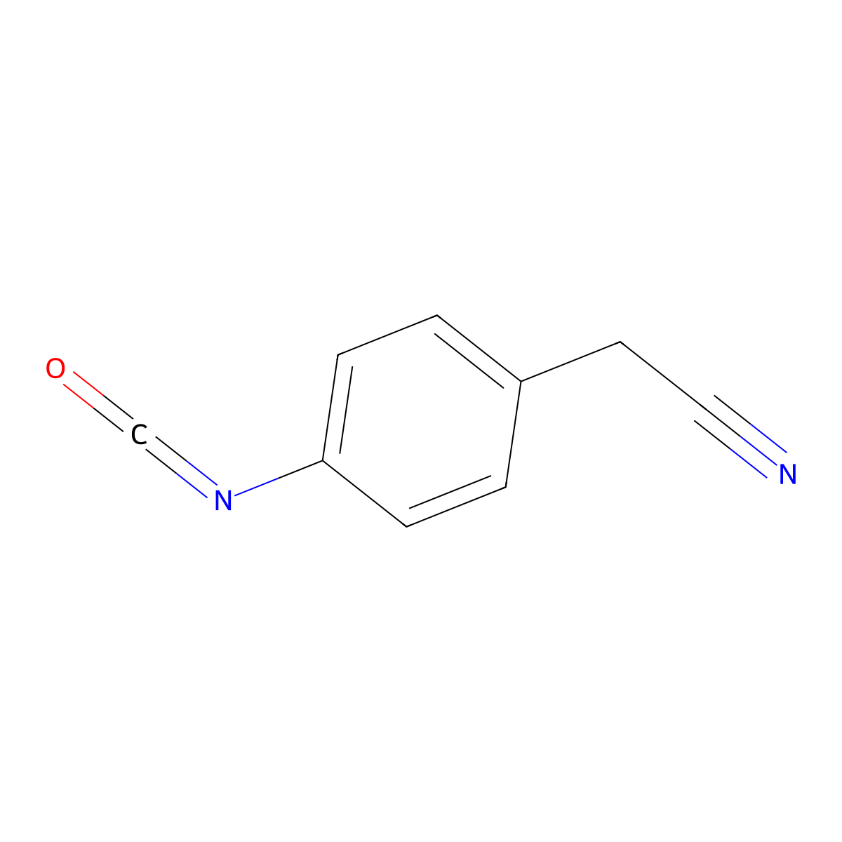 4-Isocyanatobenzyl cyanide molecular structure, CAS 59513-89-2