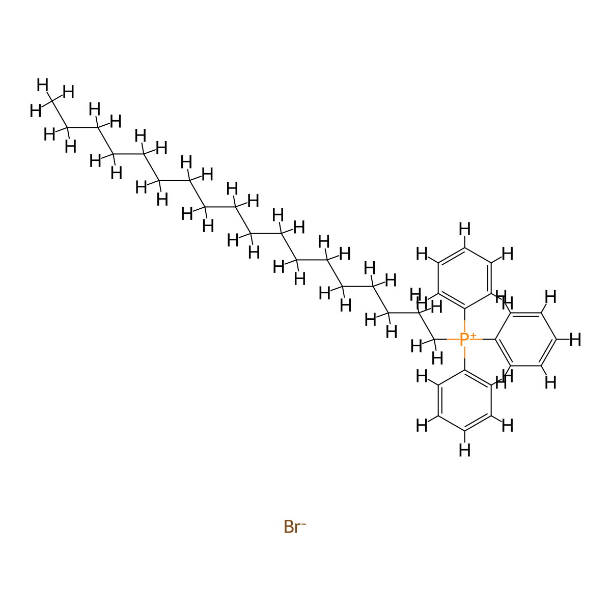 Stearyltriphenylphosphonium Bromide molecular structure, CAS 59514-47-5
