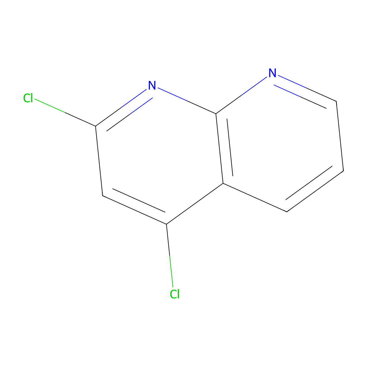 2,4-Dichloro-1,8-naphthyridine molecular structure, CAS 59514-89-5