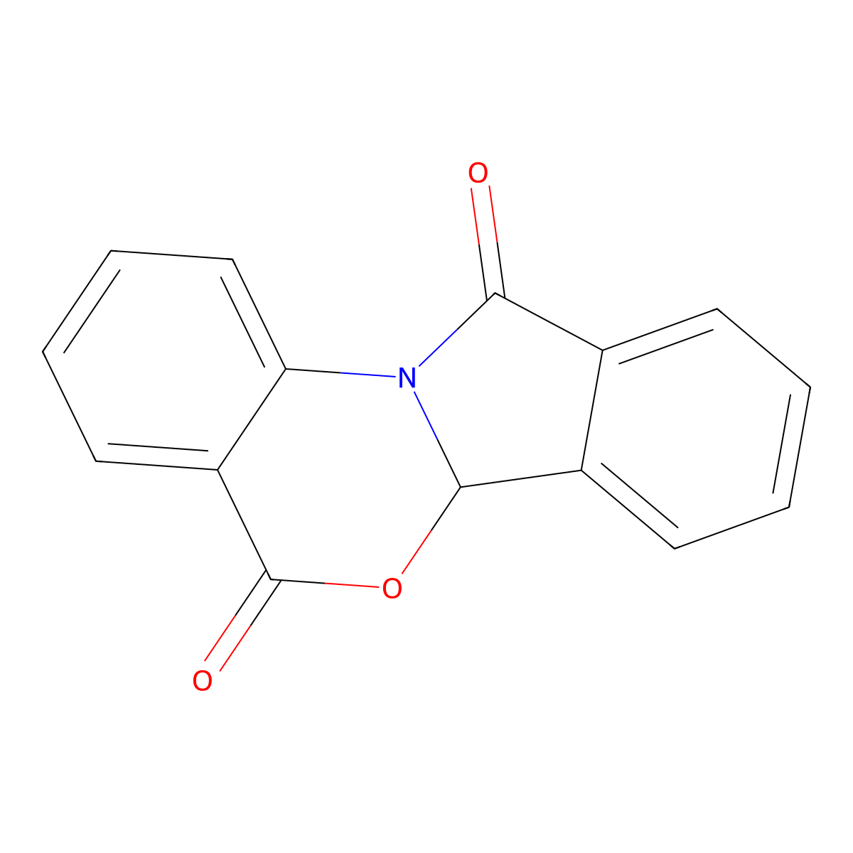 5H-Isoindolo[2,1-a][3,1]benzoxazine-5,11(6aH)-dione molecular structure, CAS 59514-99-7