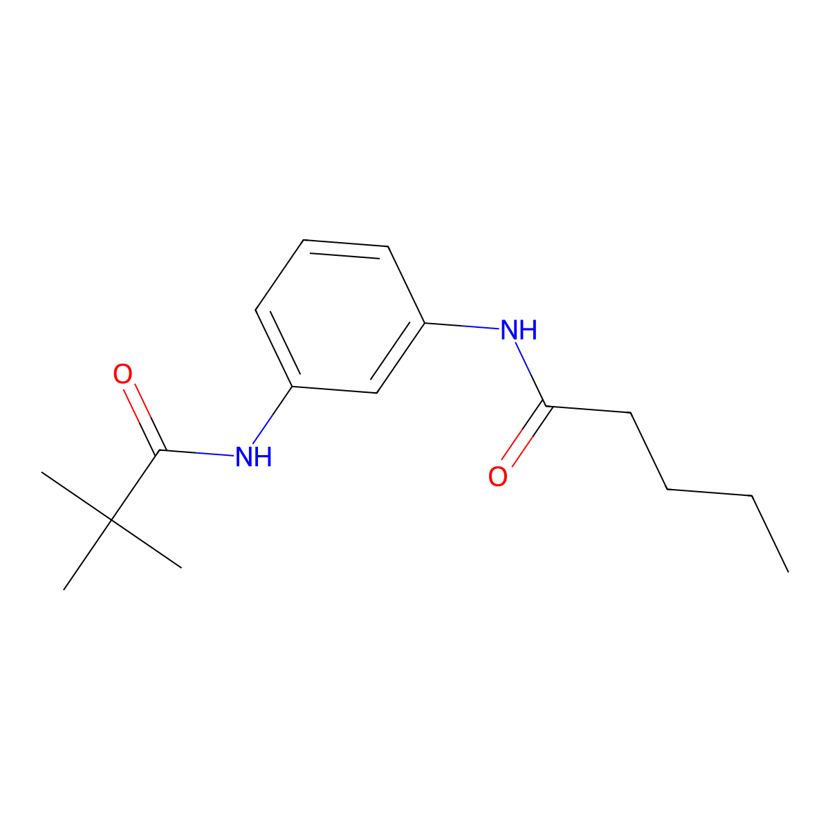 N-{3-[(2,2-dimethylpropanoyl)amino]phenyl}pentanamide molecular structure, CAS 59517-34-9