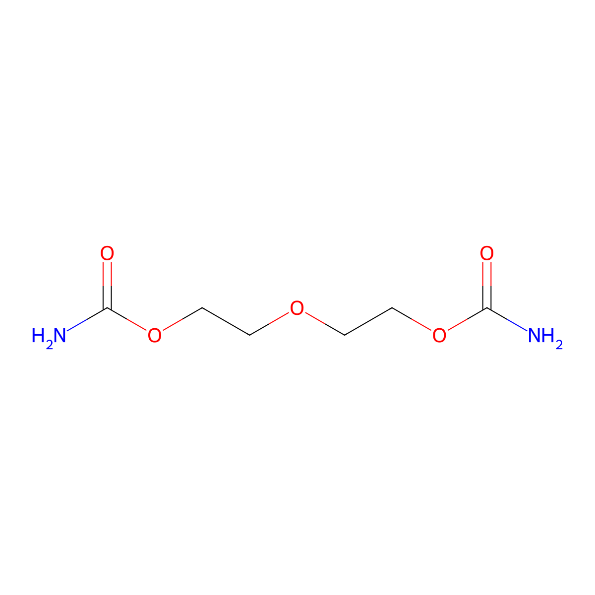 Ethanol, 2,2'-oxybis-, 1,1'-dicarbamate molecular structure, CAS 5952-26-1