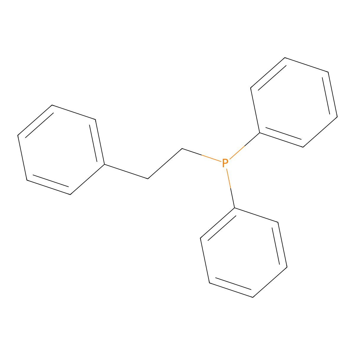 Phenethyldiphenylphosphine molecular structure, CAS 5952-49-8