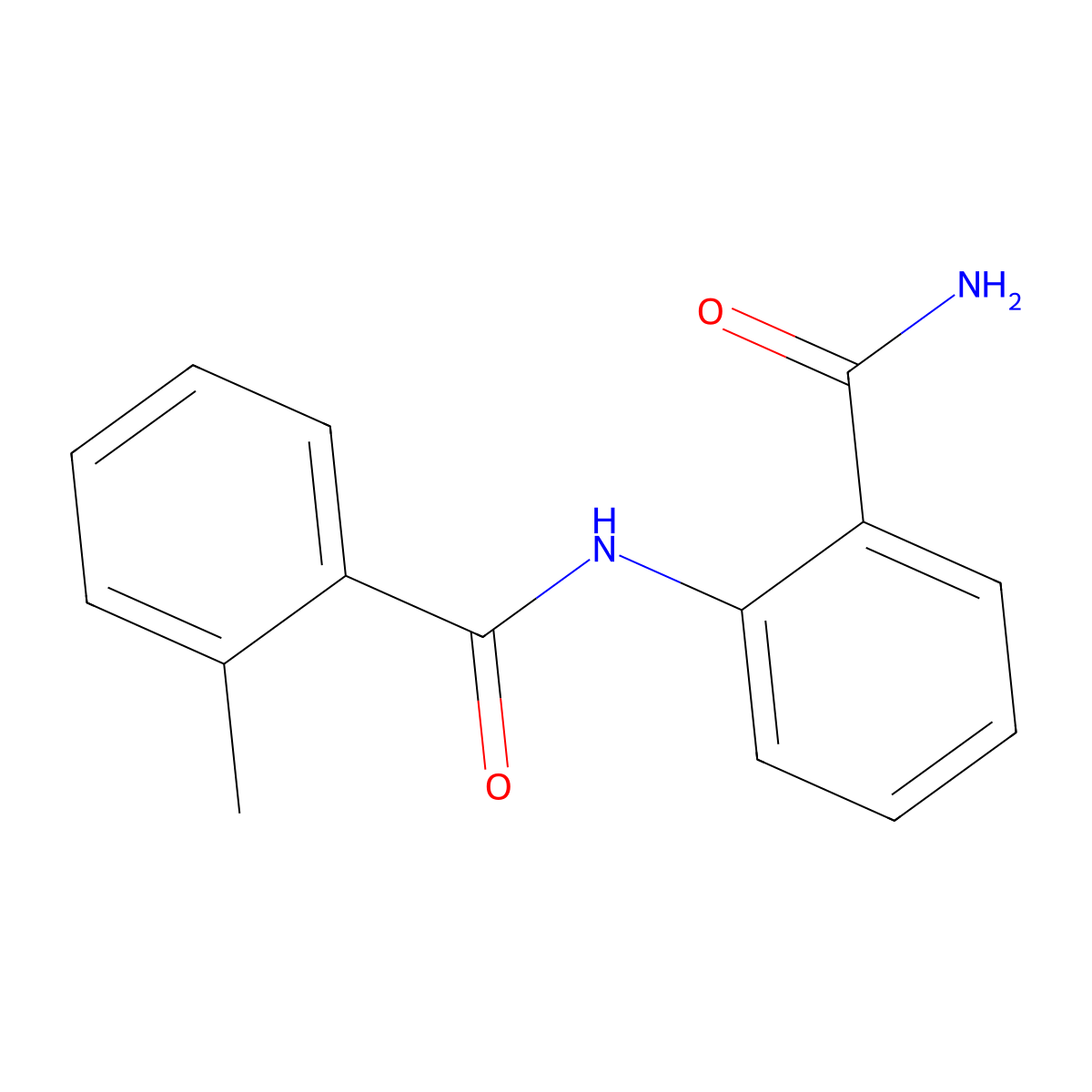 N-(2-carbamoylphenyl)-2-methylbenzamide molecular structure, CAS 59525-13-2