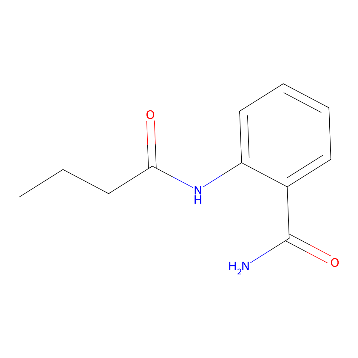 2-(Butanoylamino)benzamide molecular structure, CAS 59525-14-3