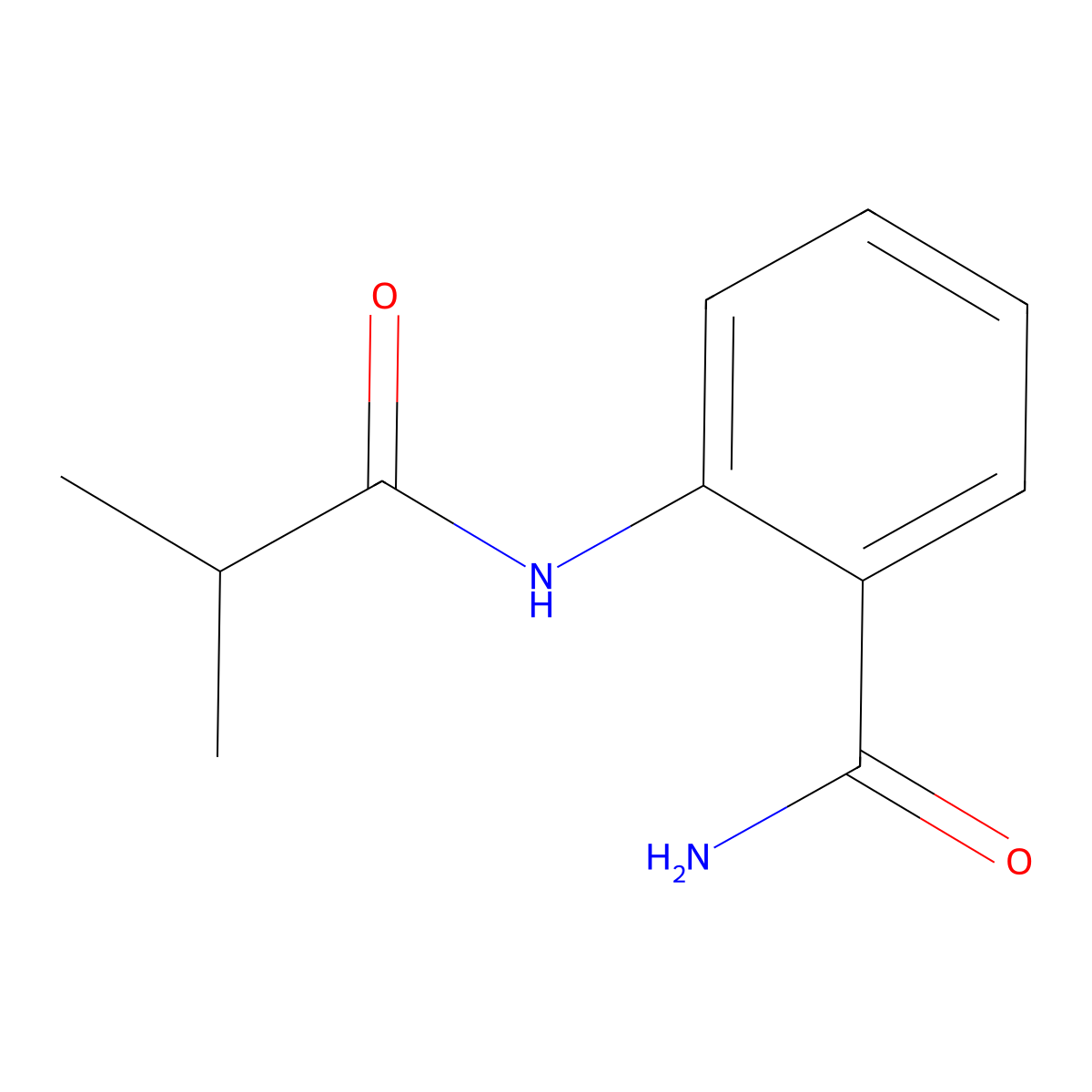 2-(Isobutyrylamino)benzamide molecular structure, CAS 59525-15-4