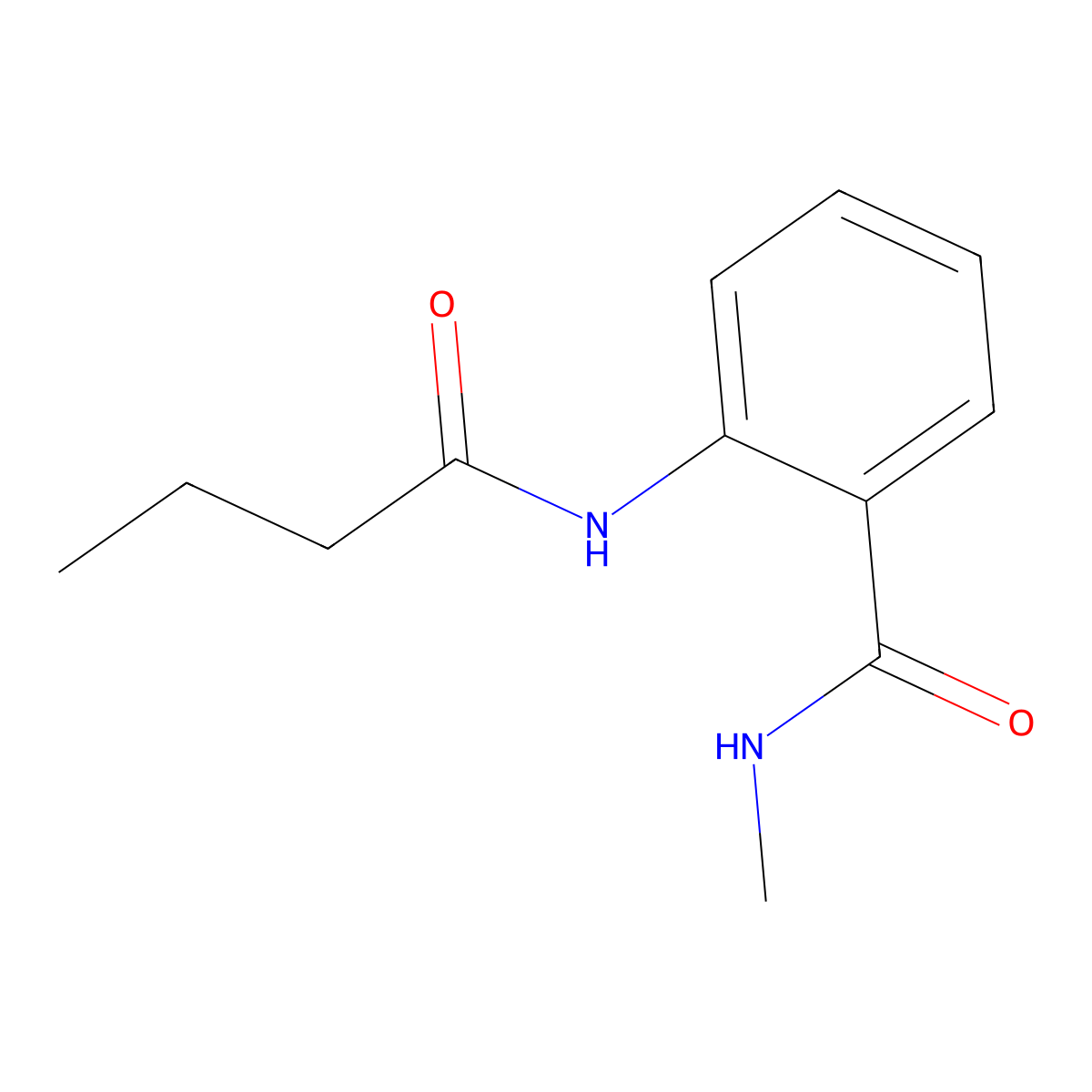 2-(butyrylamino)-N-methylbenzamide molecular structure, CAS 59525-17-6