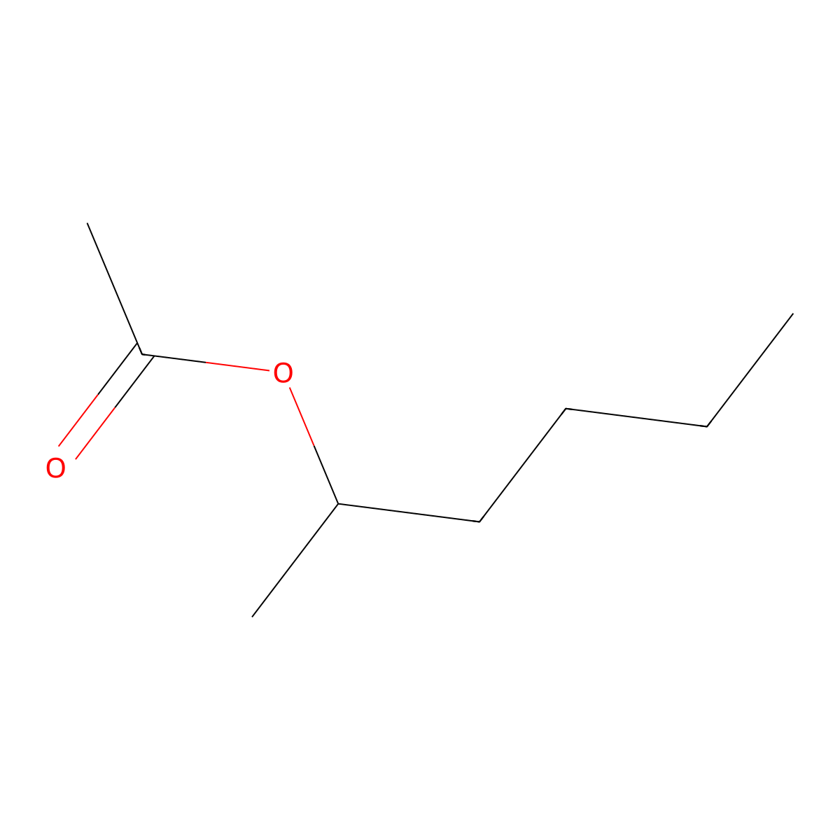 1-Methylpentyl acetate molecular structure, CAS 5953-49-1