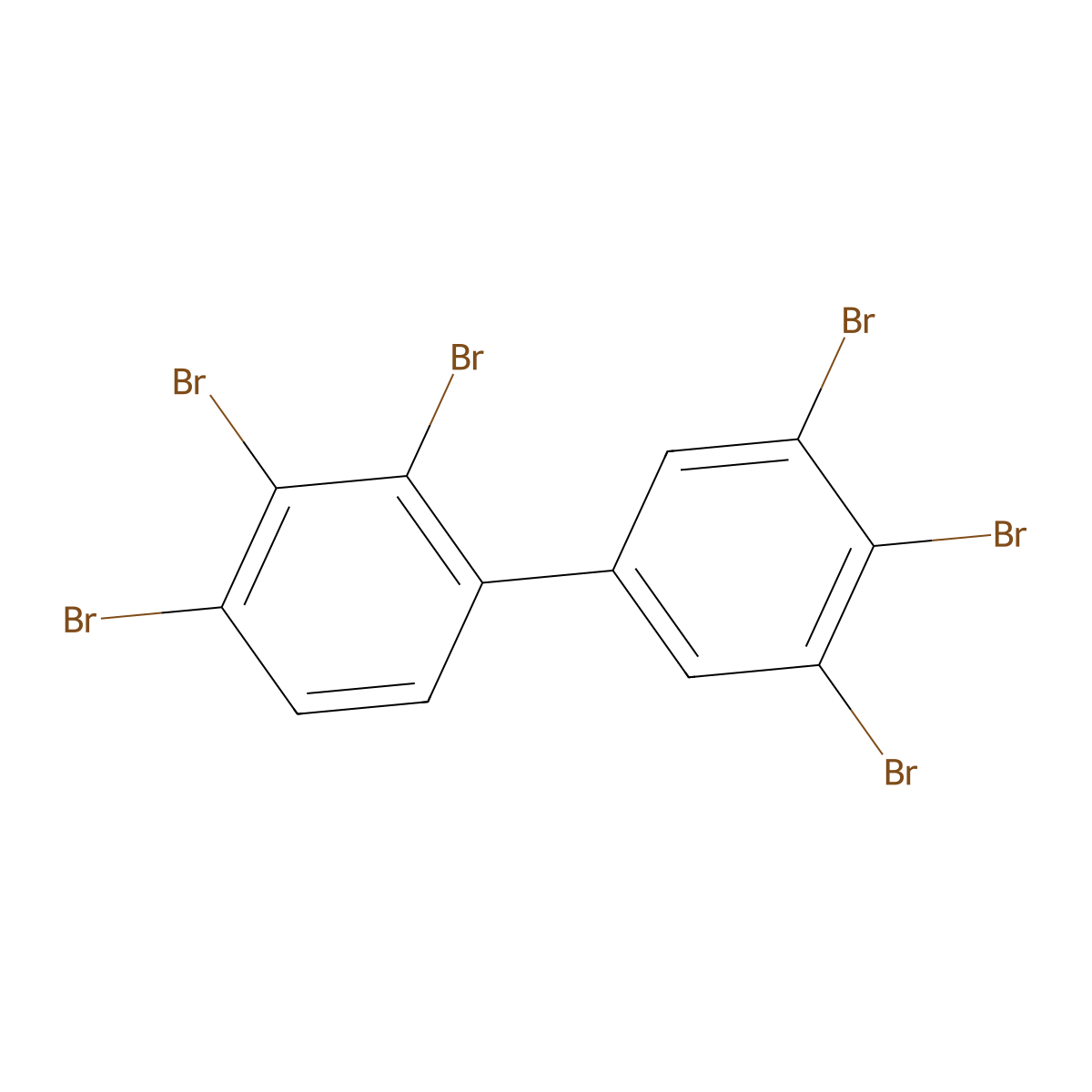 2,3,3',4,4',5'-Hexabromobiphenyl molecular structure, CAS 59536-65-1