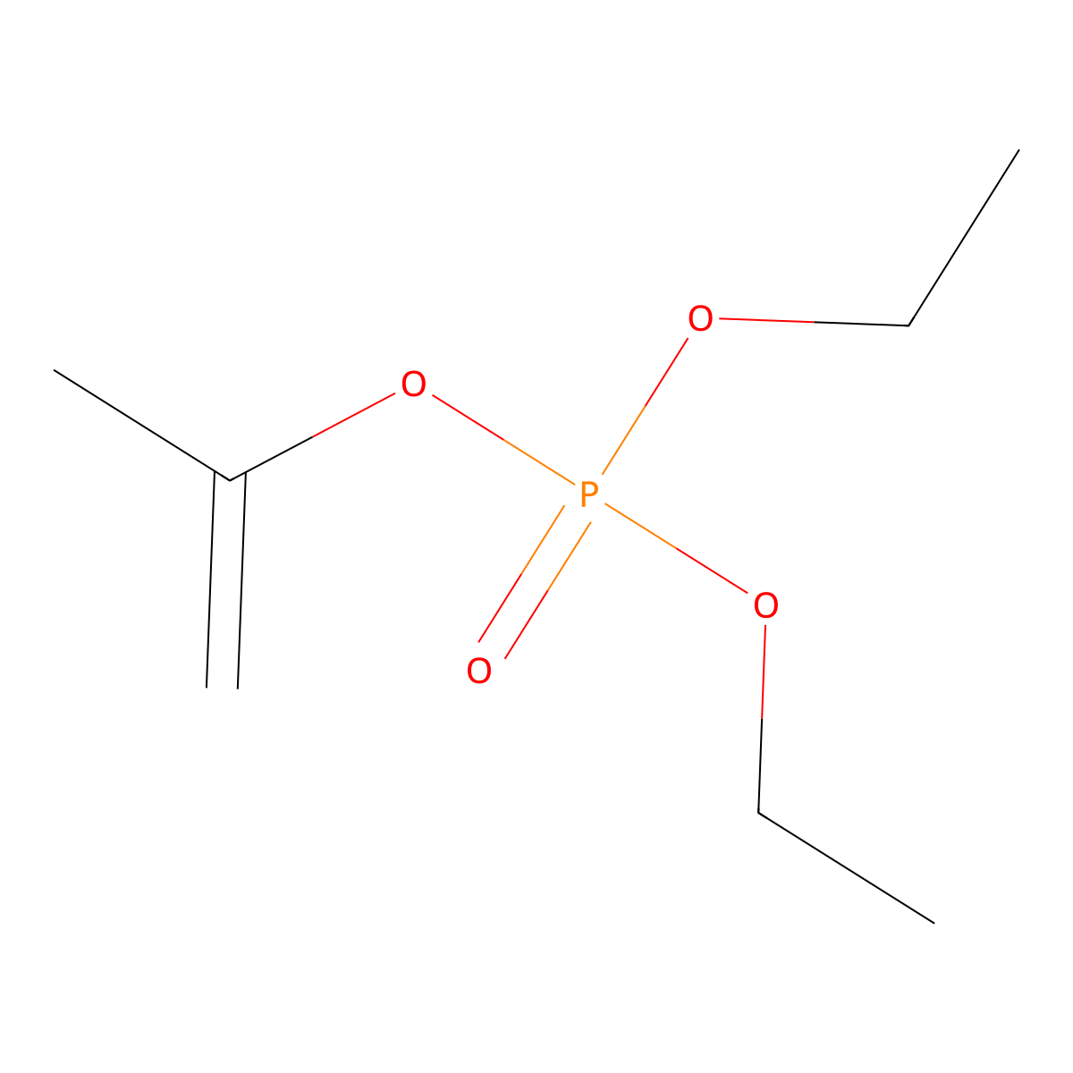 Diethyl isopropenyl phosphate molecular structure, CAS 5954-28-9