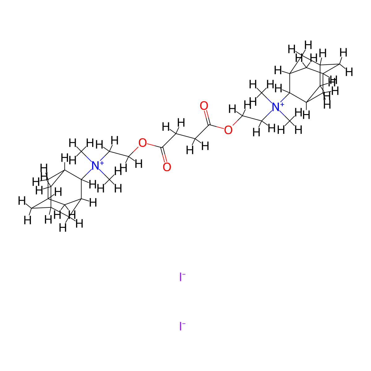 Ammonium, succinyldioxydiethylenebis(adamantyldimethyl-, diiodide molecular structure, CAS 59543-35-0