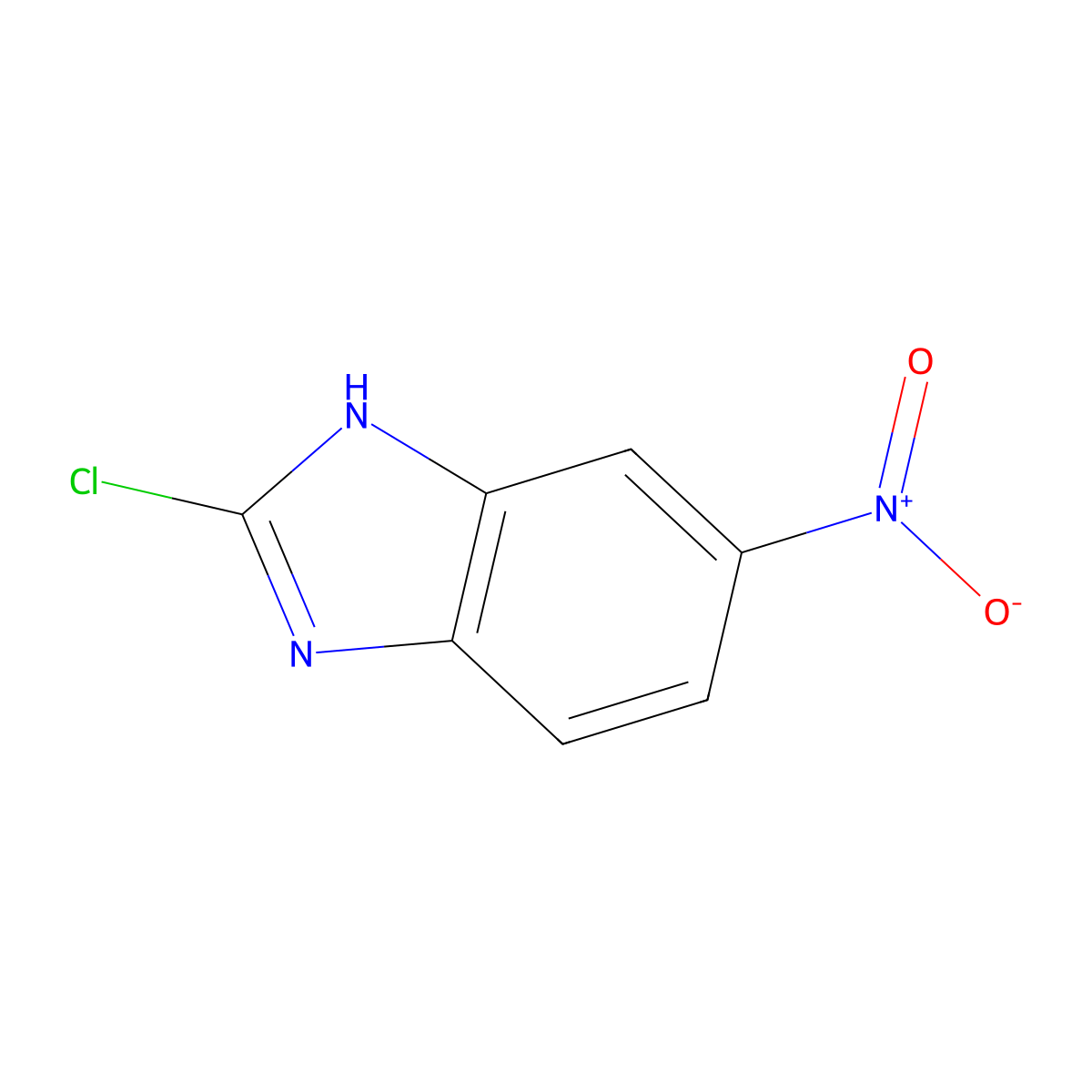 2-chloro-5-nitro-1H-1,3-benzodiazole molecular structure, CAS 5955-72-6