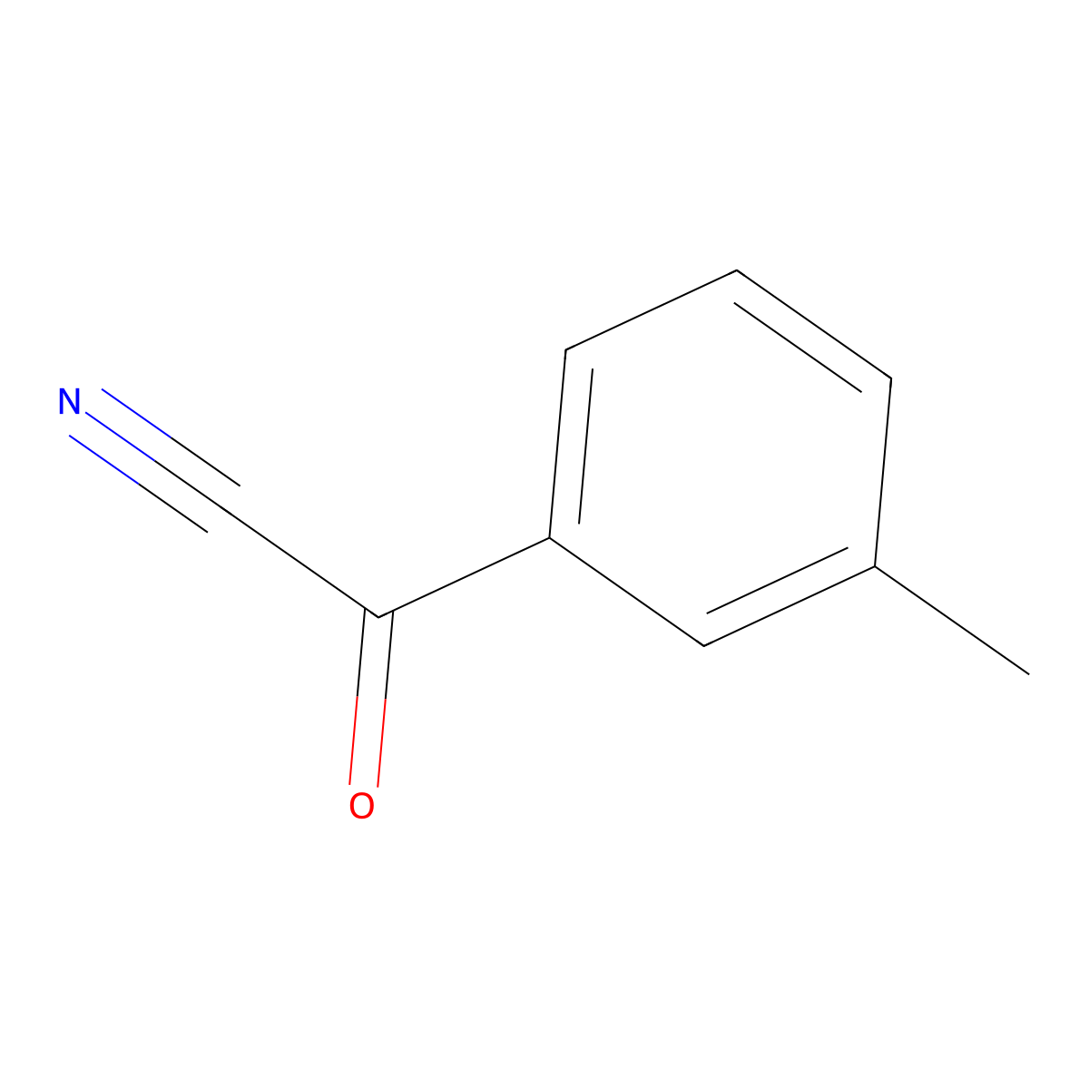 3-Methylbenzoyl cyanide molecular structure, CAS 5955-74-8