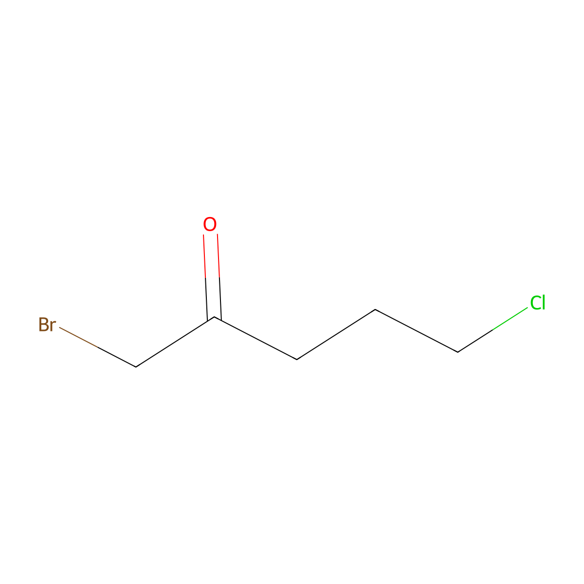 1-Bromo-5-chloropentan-2-one molecular structure, CAS 59554-91-5