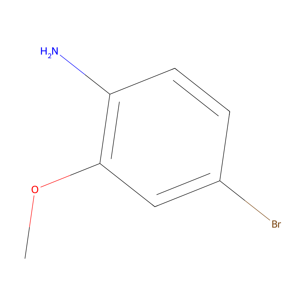 4-Bromo-2-methoxyaniline molecular structure, CAS 59557-91-4