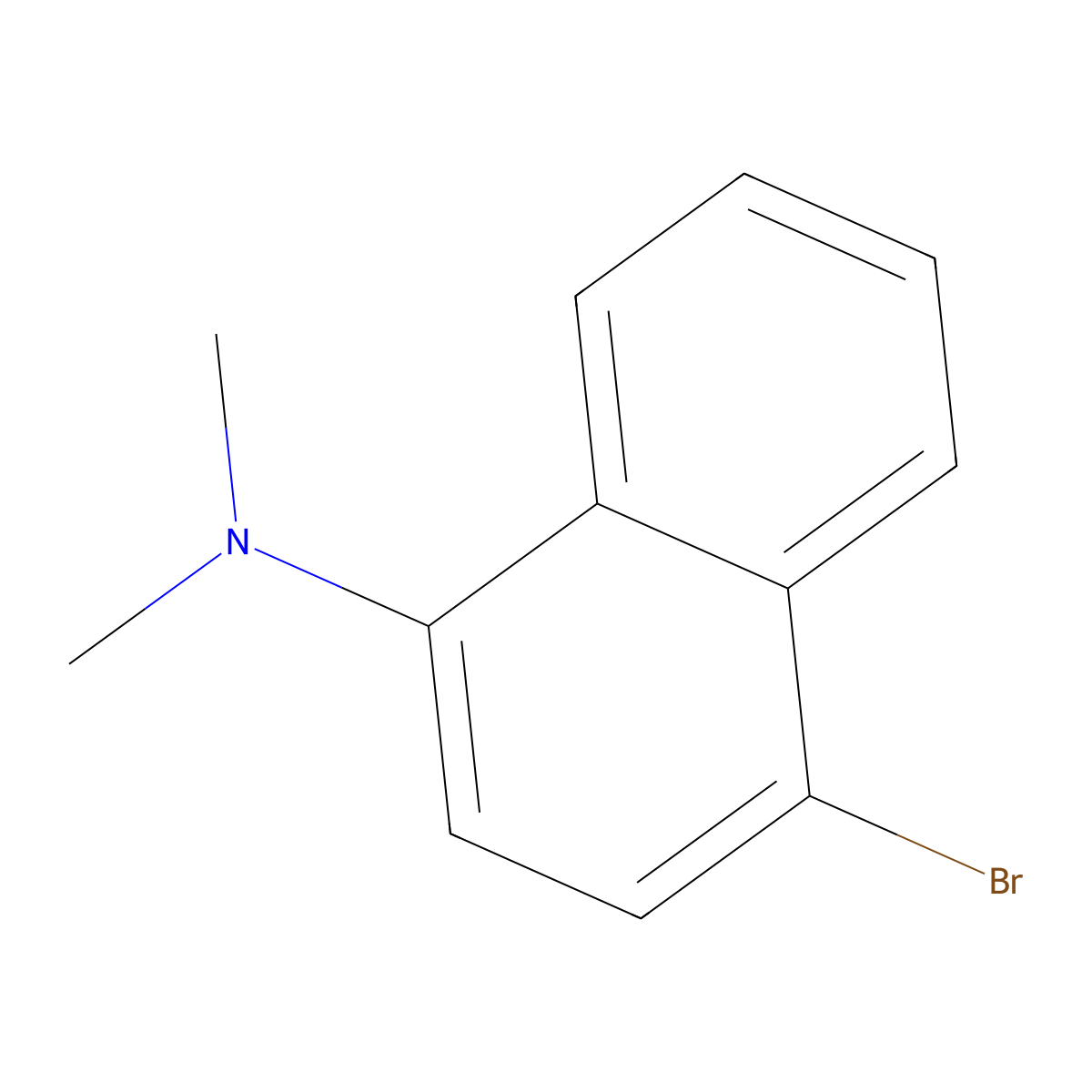 1-Bromo-4-(Dimethylamino)Naphthalene molecular structure, CAS 59557-93-6