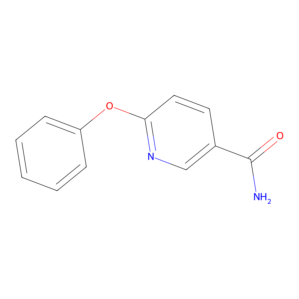 6-Phenoxynicotinamide molecular structure, CAS 595576-45-7