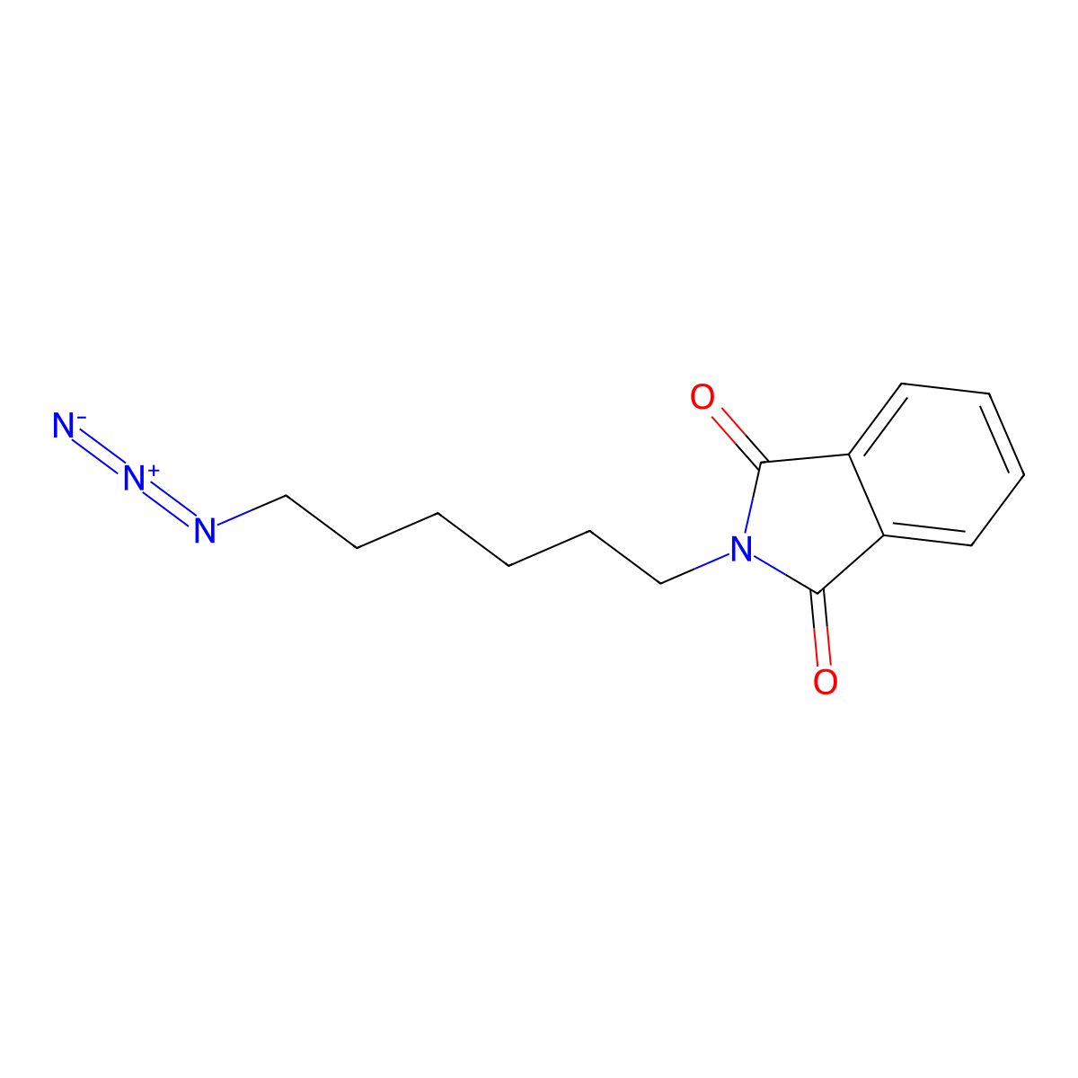 2-(6-Azidohexyl)-1H-isoindole-1,3(2H)-dione molecular structure, CAS 595607-73-1